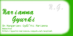 marianna gyurki business card